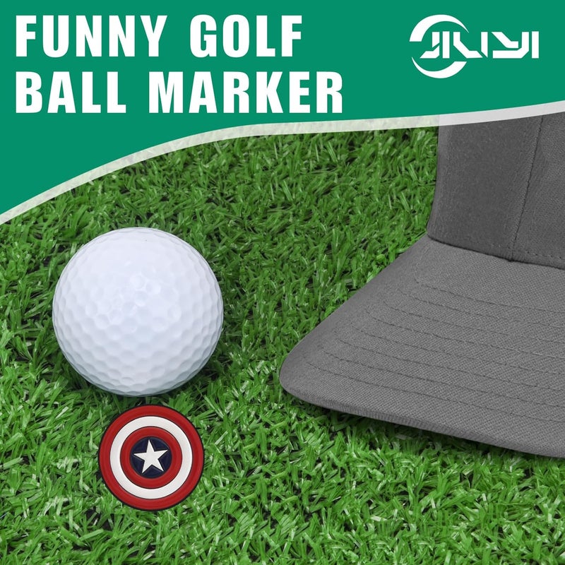 JIUYIBC Golf Ball Marker Hat Clip, Golf Accessories for Men, Golf Ball Stamp, Funny Golf Gifts, Golf Gadgets - Image 3